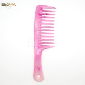 BA-042 marble style hair comb size 24.3x6.2cm