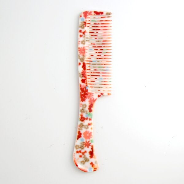 BA-046 print hair comb size 20.3x4.1cm