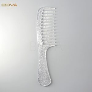 BA-058 glitter PS hair comb size 20..5x4.8cm