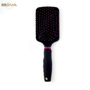 BY-003 hair brush with rubber finish size 25x8cm