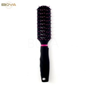 BY-004 hair brush with rubber finish size 23.2x4.3cm