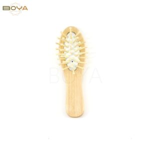 BY-040 wood kid hair brush size 13.5x4cm